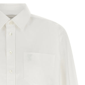 Ami Paris Ami De Coeur Cropped Shirt