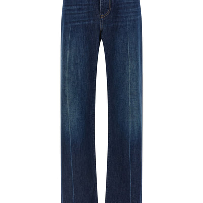 Dolce & Gabbana Stretched Pleated Trompe Loeil Jeans