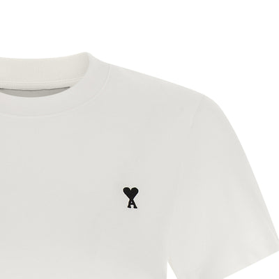 Ami Paris Ami De Coeur Cropped T-shirt