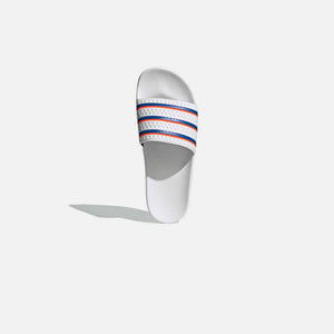 Adidas Originals | ADILETTE SLIDES WHITE/BLUE/RED