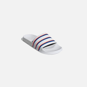 Adidas Originals | ADILETTE SLIDES WHITE/BLUE/RED