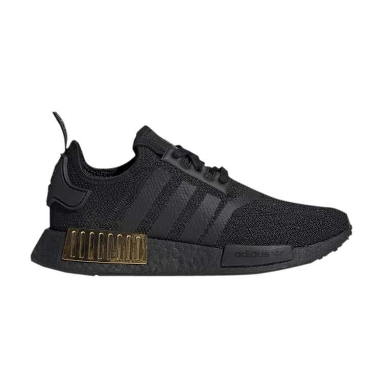 adidas NMD R1 Triple Black Gold Metallic (Women's)