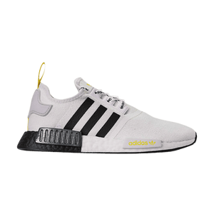 adidas NMD R1 STLT Primeknit White Black Bright Yellow