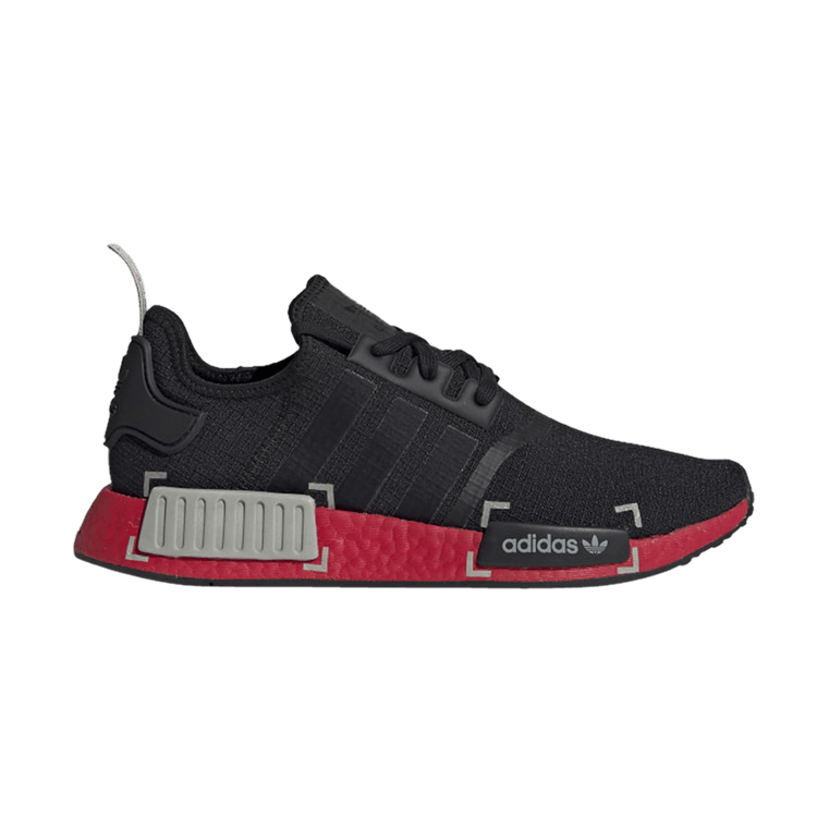 adidas NMD R1 Black Grey Scarlet