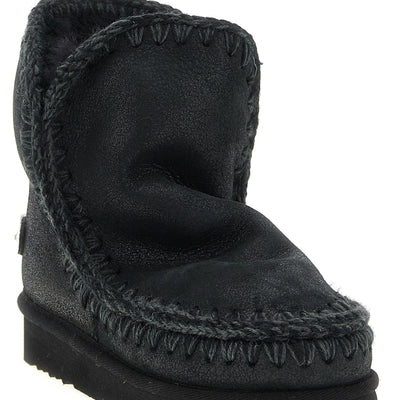 Mou Eskimo 18 Rhinestone Logo Ankle Boots