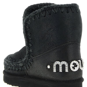 Mou Eskimo 18 Rhinestone Logo Ankle Boots