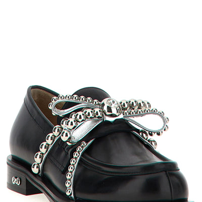 Mach & Mach Crystal Studs Loafers