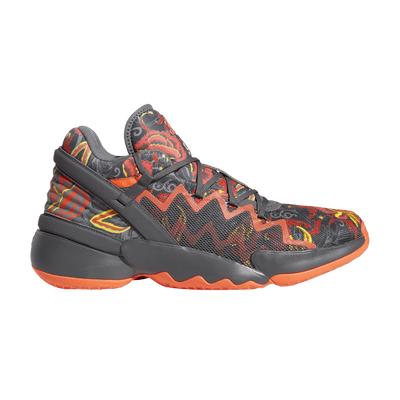 adidas D.O.N. Issue #2 Floral Grey Solar Red