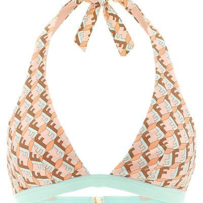 Fendi Ff Waves Bikini Top