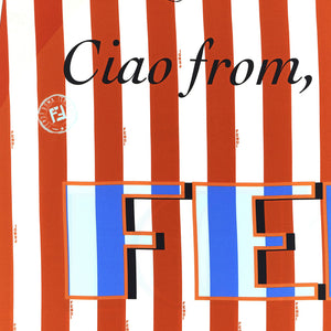 Fendi Pequin Silk Scarf