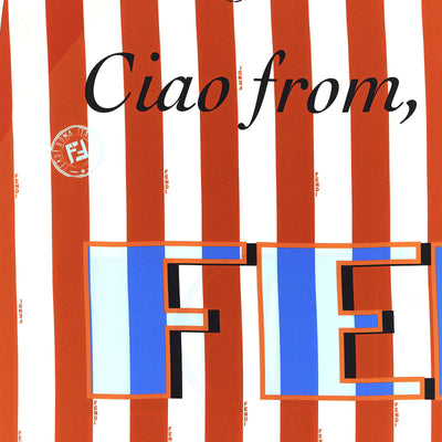 Fendi Pequin Silk Scarf