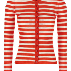 Dolce & Gabbana Striped Viscose Cardigan