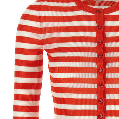 Dolce & Gabbana Striped Viscose Cardigan