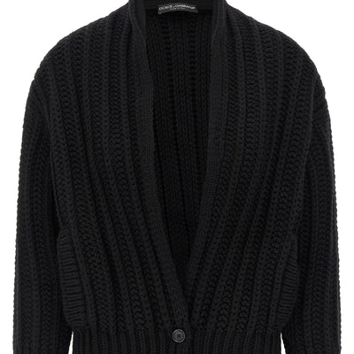 Dolce & Gabbana Coarse Wool Cardigan