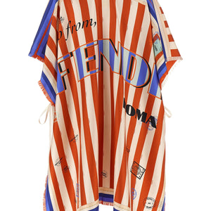 Fendi Pequin Print Poncho