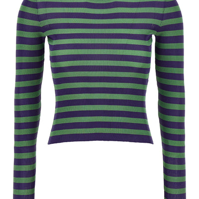 Dolce & Gabbana Striped Viscose Sweater
