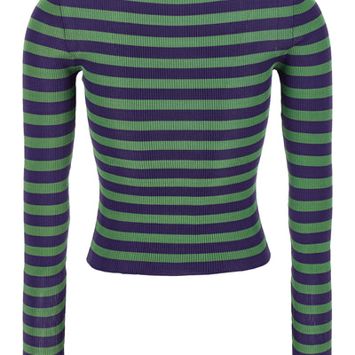 Dolce & Gabbana Striped Viscose Sweater