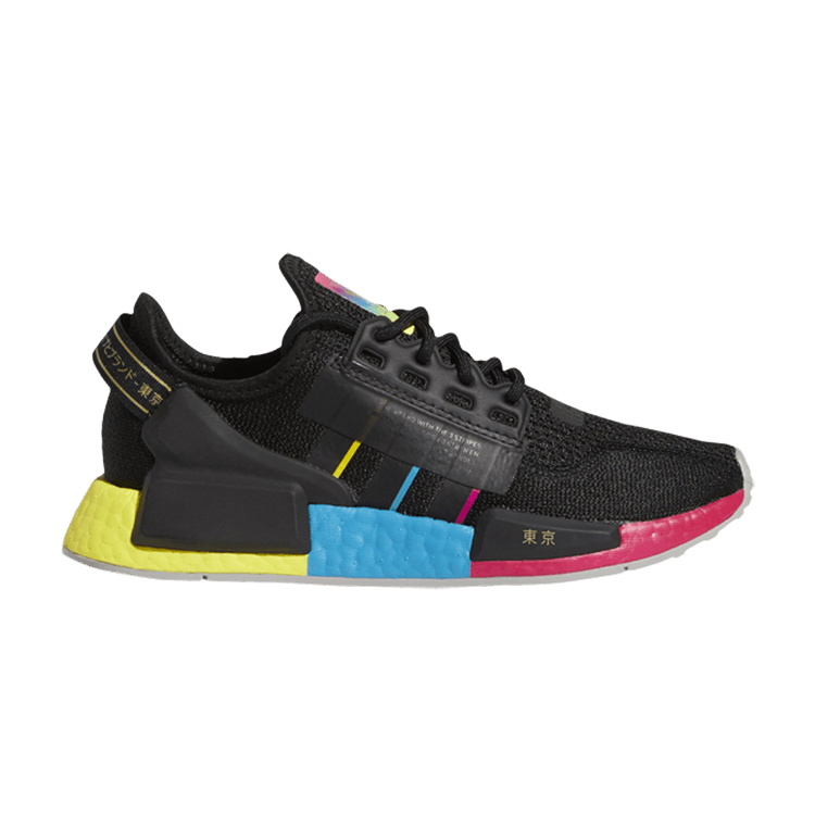 adidas NMD R1 V2 Black Pink Yellow (Youth)