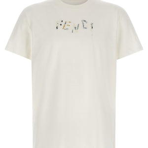 Fendi Logo Embroidery T-shirt