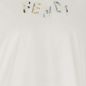 Fendi Logo Embroidery T-shirt