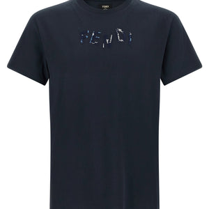 Fendi Logo Embroidery T-shirt