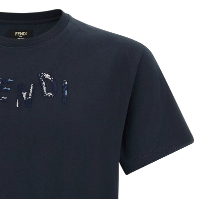 Fendi Logo Embroidery T-shirt