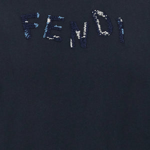 Fendi Logo Embroidery T-shirt