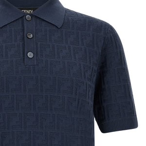 Fendi Ff Cotton Polo Shirt