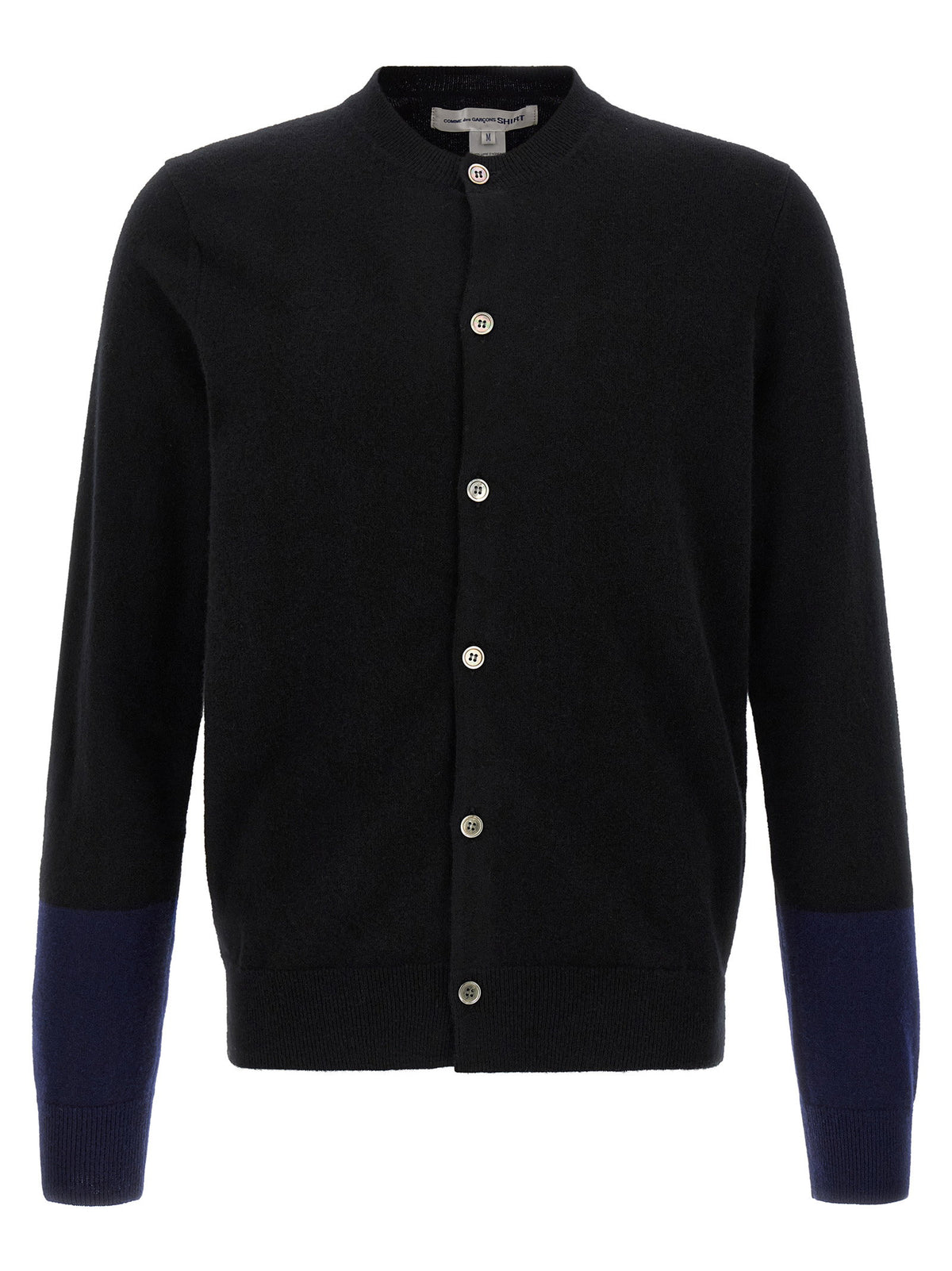 Comme Des Garcons Shirt Color-block Detail Cardigan