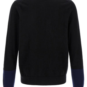 Comme Des Garcons Shirt Color-block Detail Cardigan