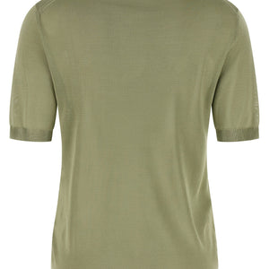 Fendi Shiny Viscose Polo Shirt