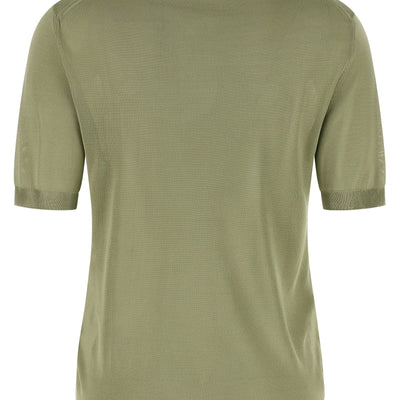 Fendi Shiny Viscose Polo Shirt