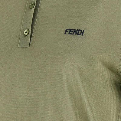 Fendi Shiny Viscose Polo Shirt