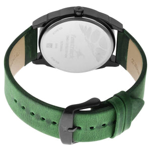 Fastrack After Dark Black Dial Leather Strap Watch for Mens