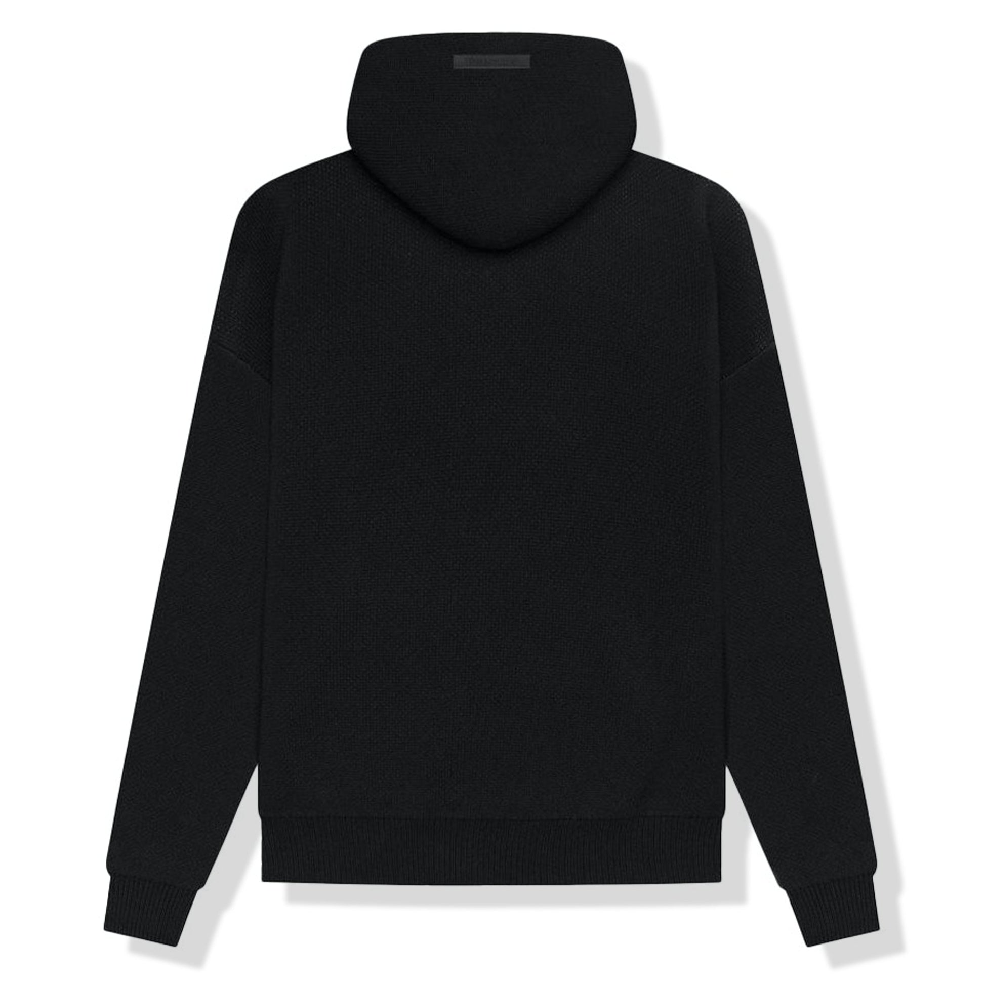 Fear Of God Essentials Black Knit Hoodie