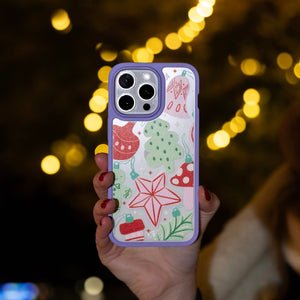 Clear Festive Flair iPhone 13 Case With Lavender Ridge