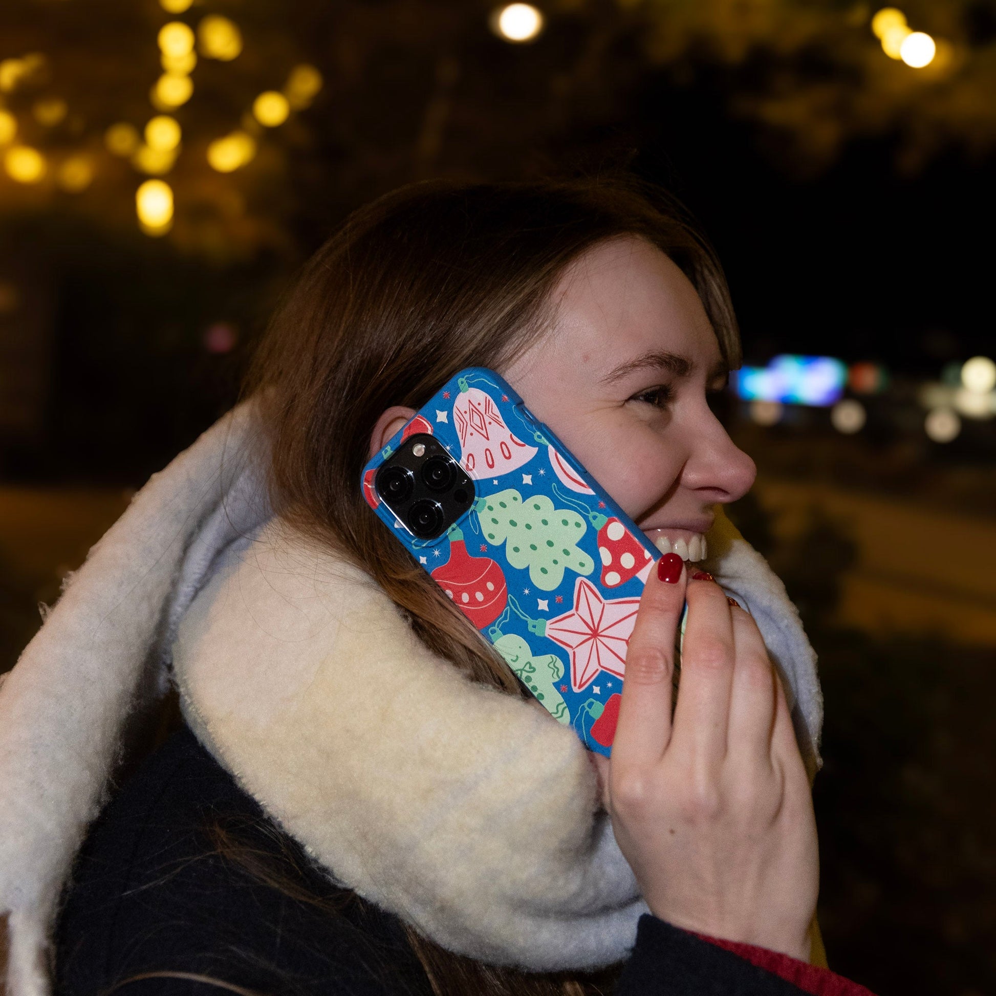 Electric Blue Festive Flair Google Pixel 8a Case