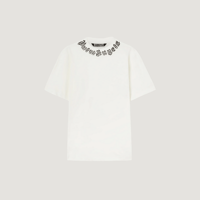 Palm Angels Flame logo T-shirt White