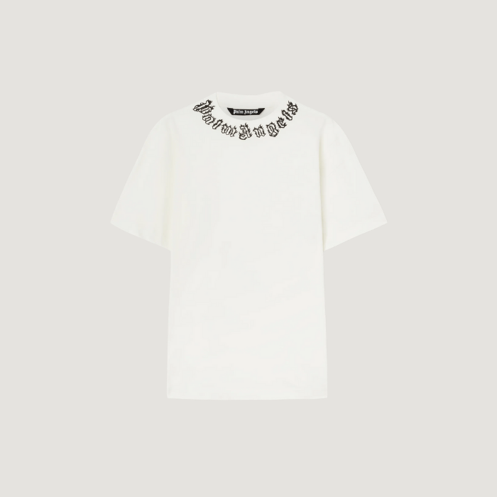 Palm Angels Flame logo T-shirt White