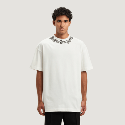 Palm Angels Flame logo T-shirt White