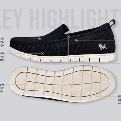 Flex Knit Loafers : Black