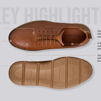 Flexy Brogues : Tan