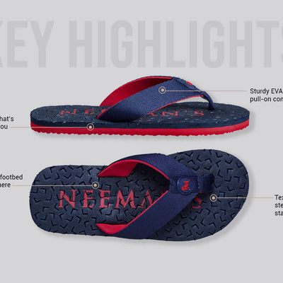 Float Ease Flips : Navy - Red