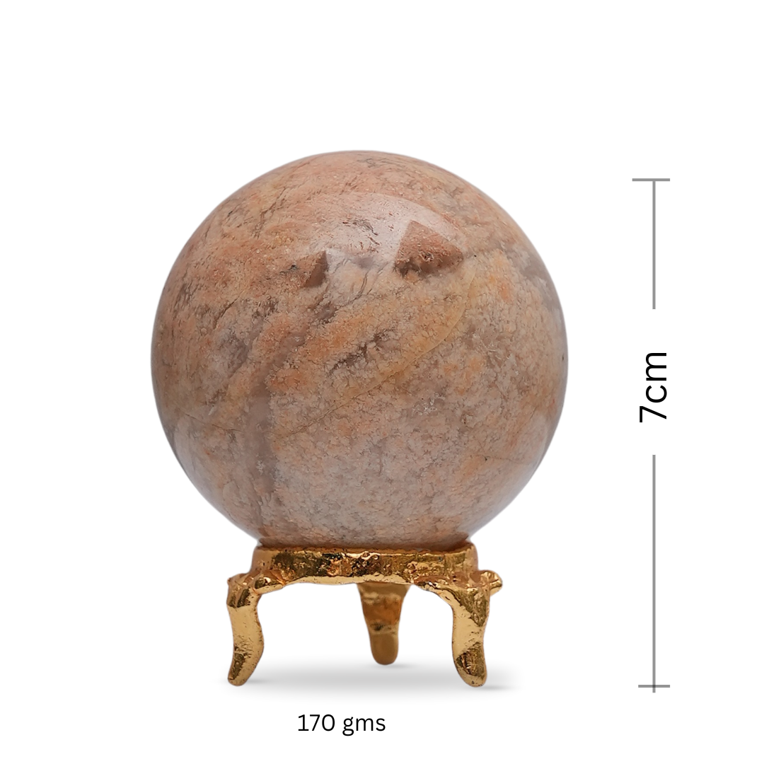 Flower Agate Sphere/Bal