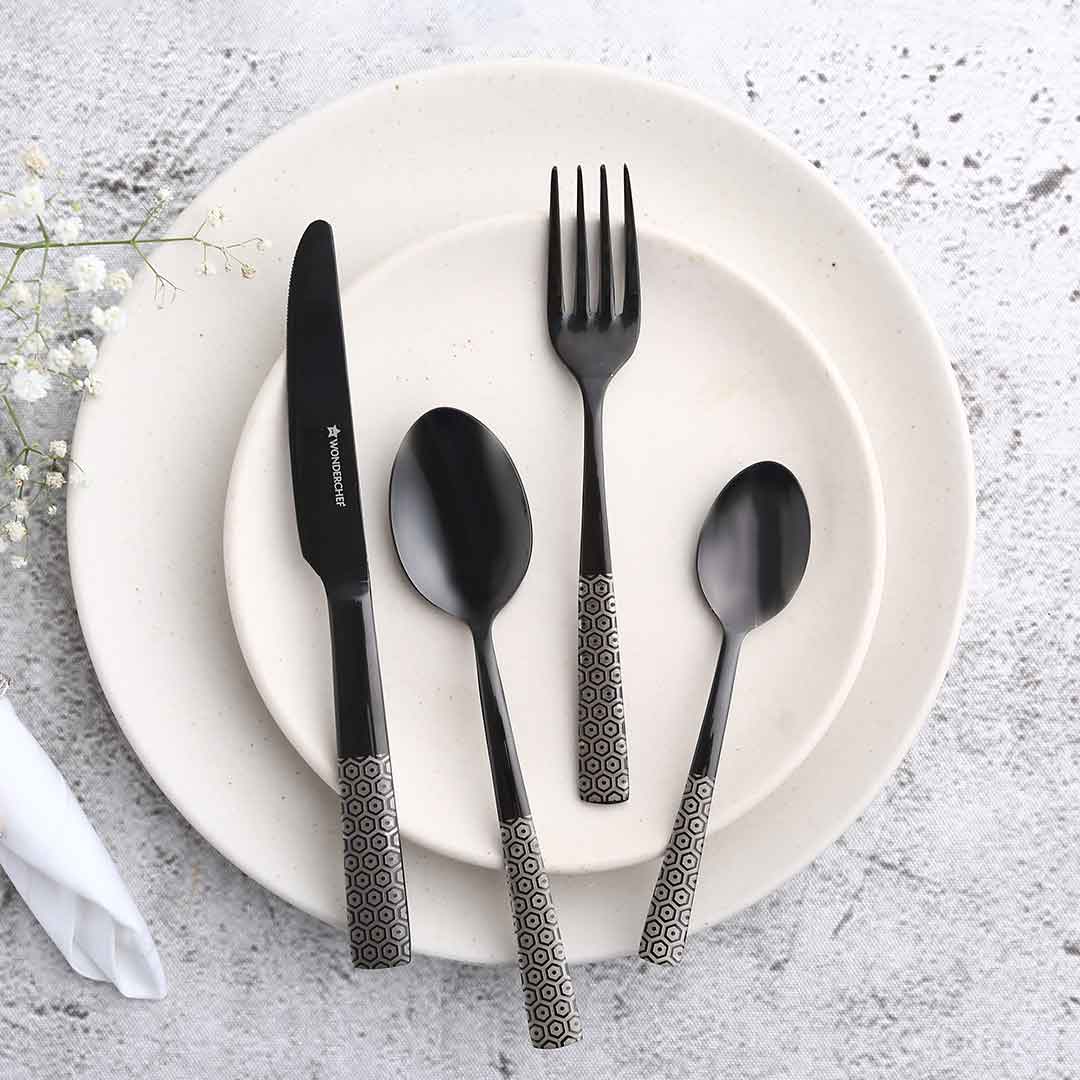 Roma Dinner Fork  - Black - Set of 6pcs