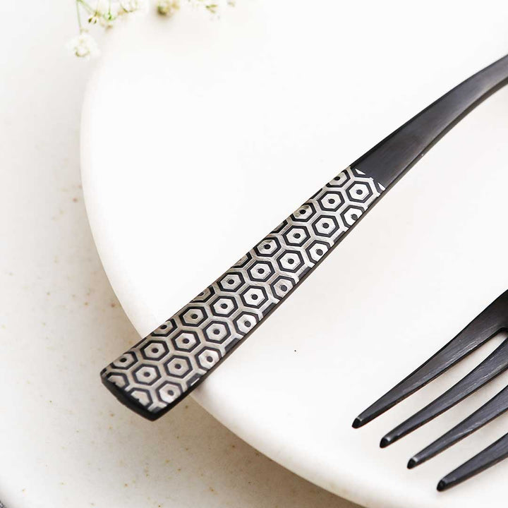 Roma Dinner Fork  - Black - Set of 6pcs