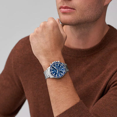 Fossil Bannon Blue Dial Pair 45mm & 38mm BQ2828SET
