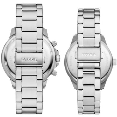 Fossil Bannon Blue Dial Pair 45mm & 38mm BQ2828SET