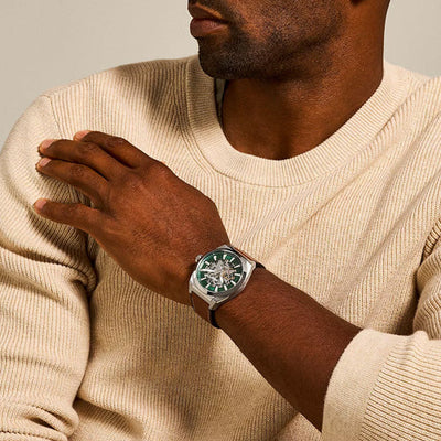 Fossil Everett Green Dial Men 42mm ME3261