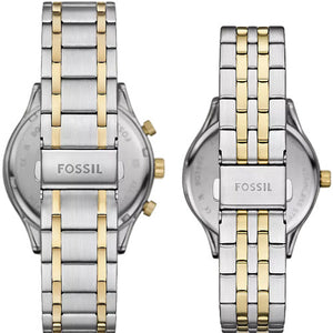 Fossil Fenmore Blue Dial Pair 44mm & 36mm BQ2900SET